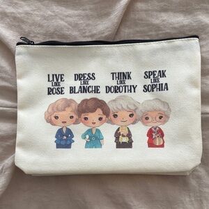 Golden Girls Themed Canvas Cosmetic Bag/Pouch